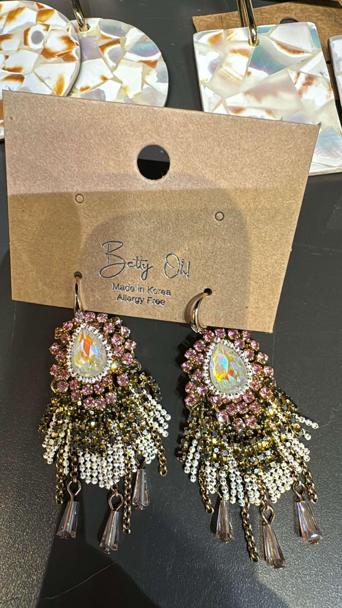Victorian Handmade Crystal Earrings