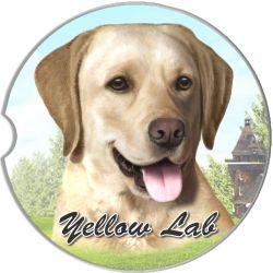 Yellow Lab Car Coaster