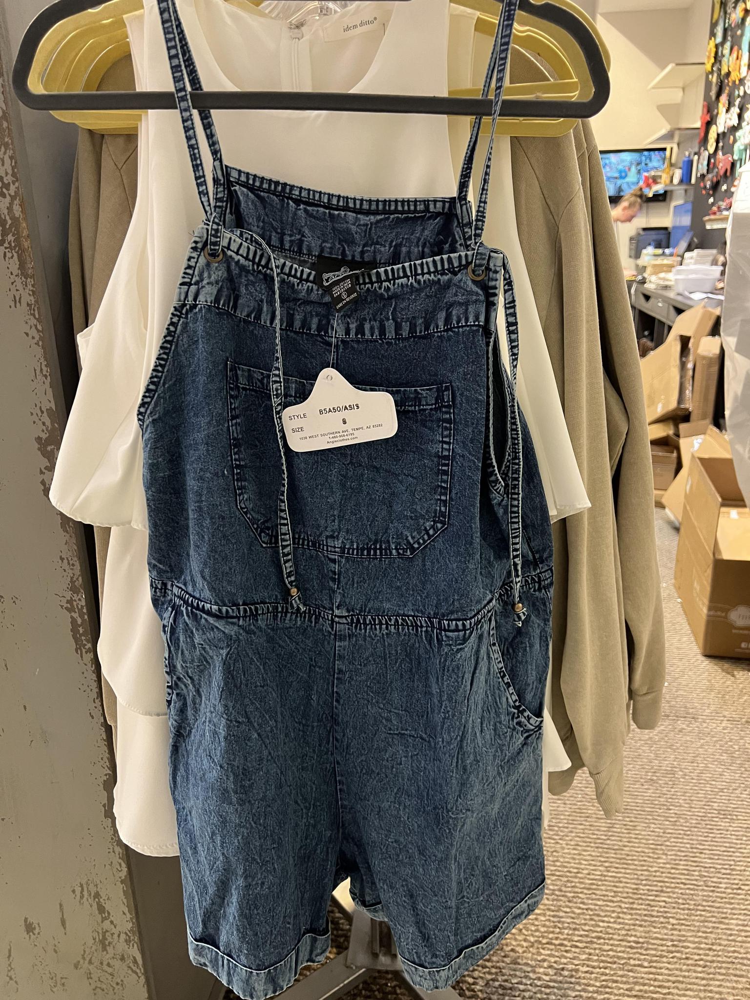 Denim Pocket Romper