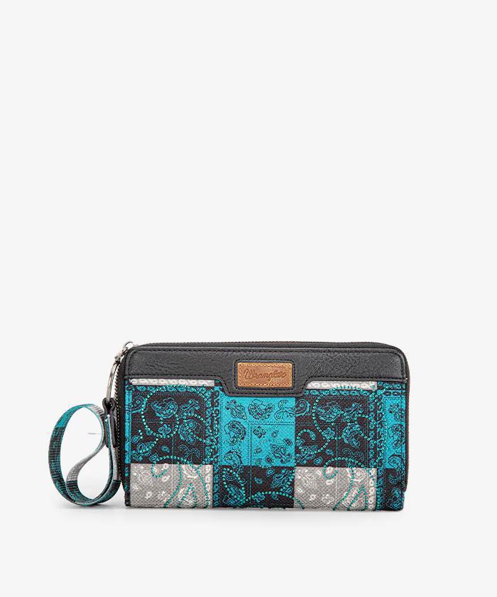 Wrangler Paisley Printed Wristlet