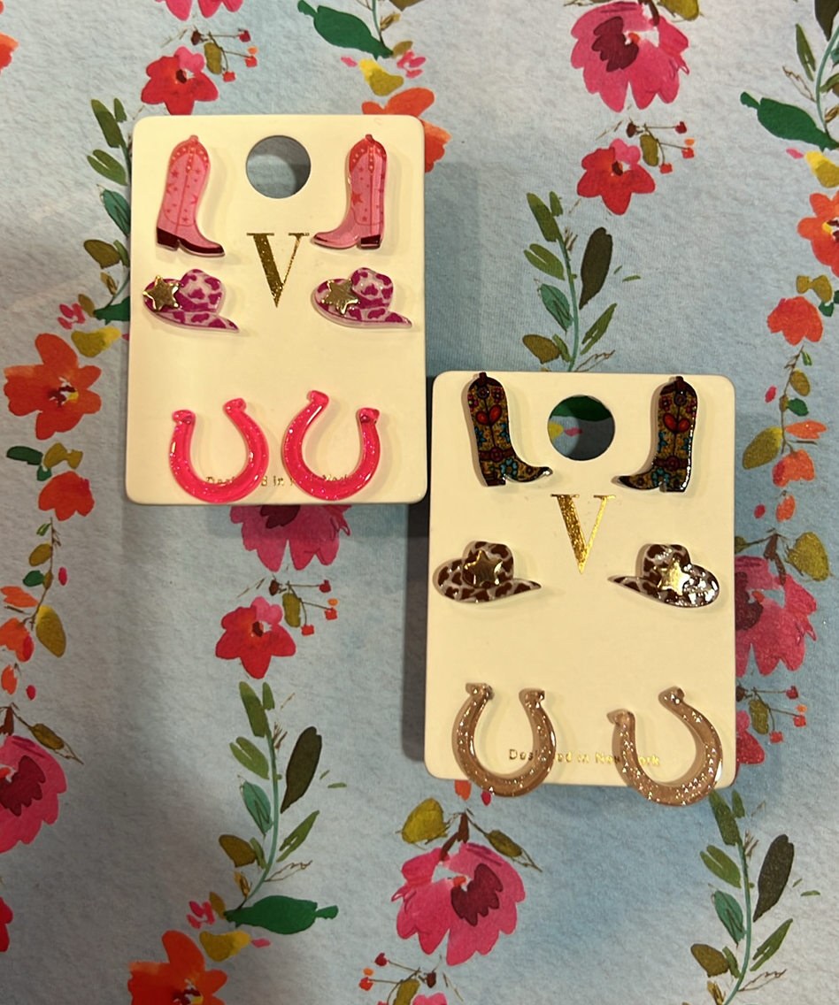 Rodeo Girl Earring Set
