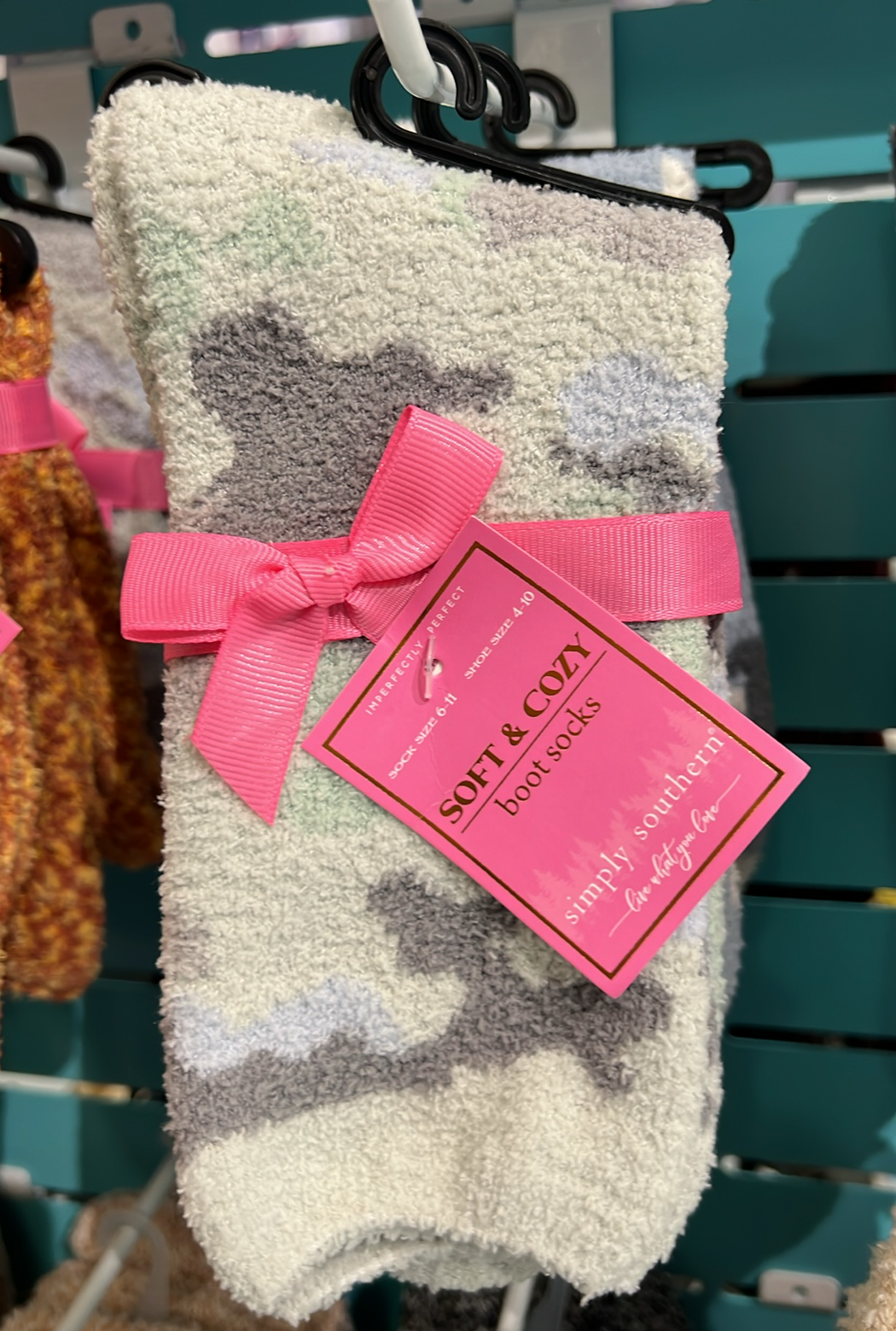 Simply Cozy Boot Socks- Camo