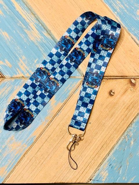 Raven Claw Lanyard With Deathly Hallows Keychain