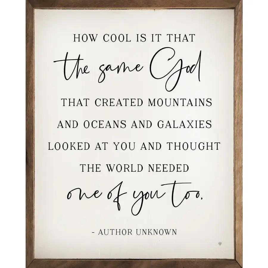The Same God sign