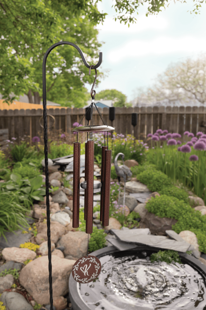 30" Copper Powder Coated Aluminum Wind Chime - Engravable