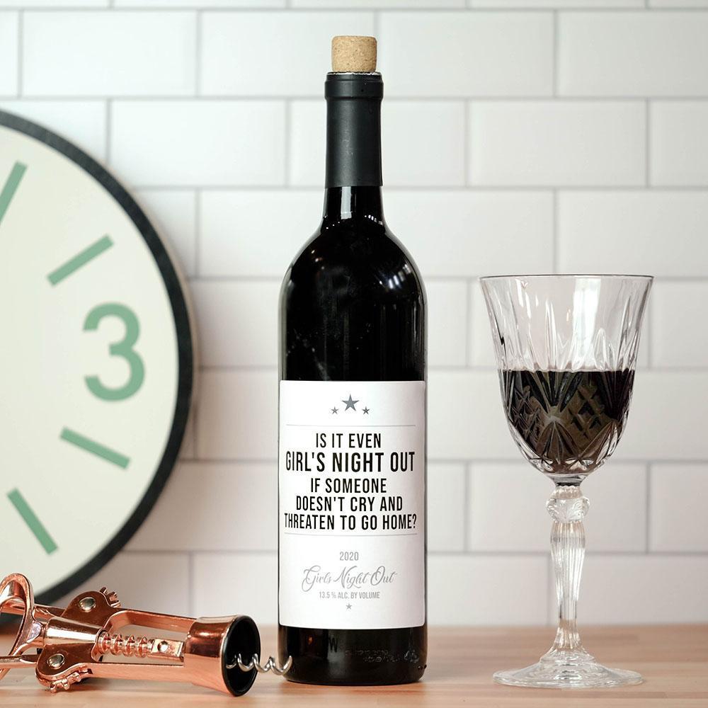 Girls Night Out Wine Label