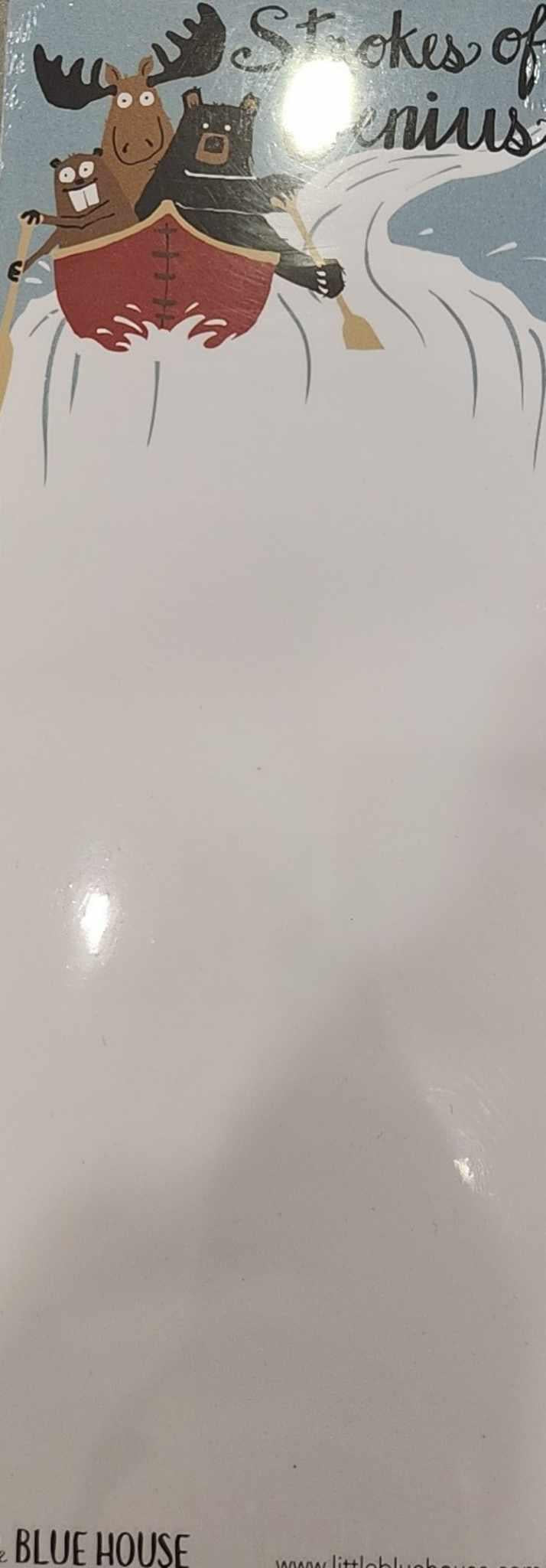 Little Blue House Strokes Of Genius Notepad