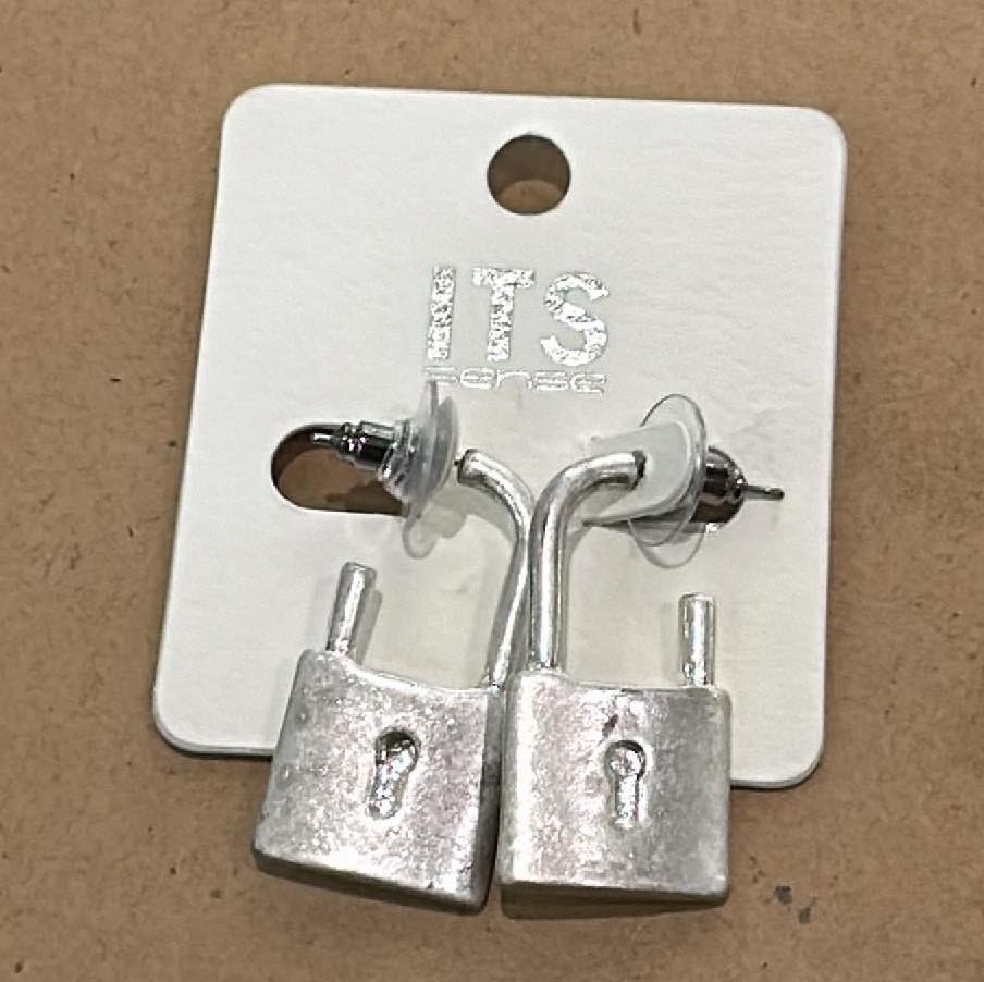 Worn Locket Earrings