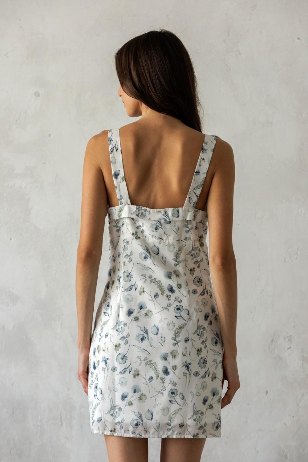 Floral Jacquard Mini Dress