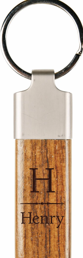 Wood Bar Key Chain