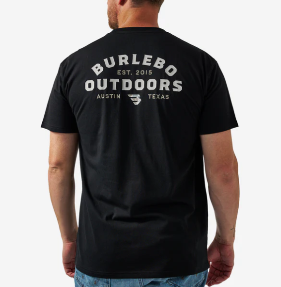 Burlebo - Short Sleeve Tee - Burlebo Outdoors Logo - Black