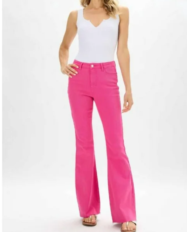Hot Pink 90's Straight Jeans