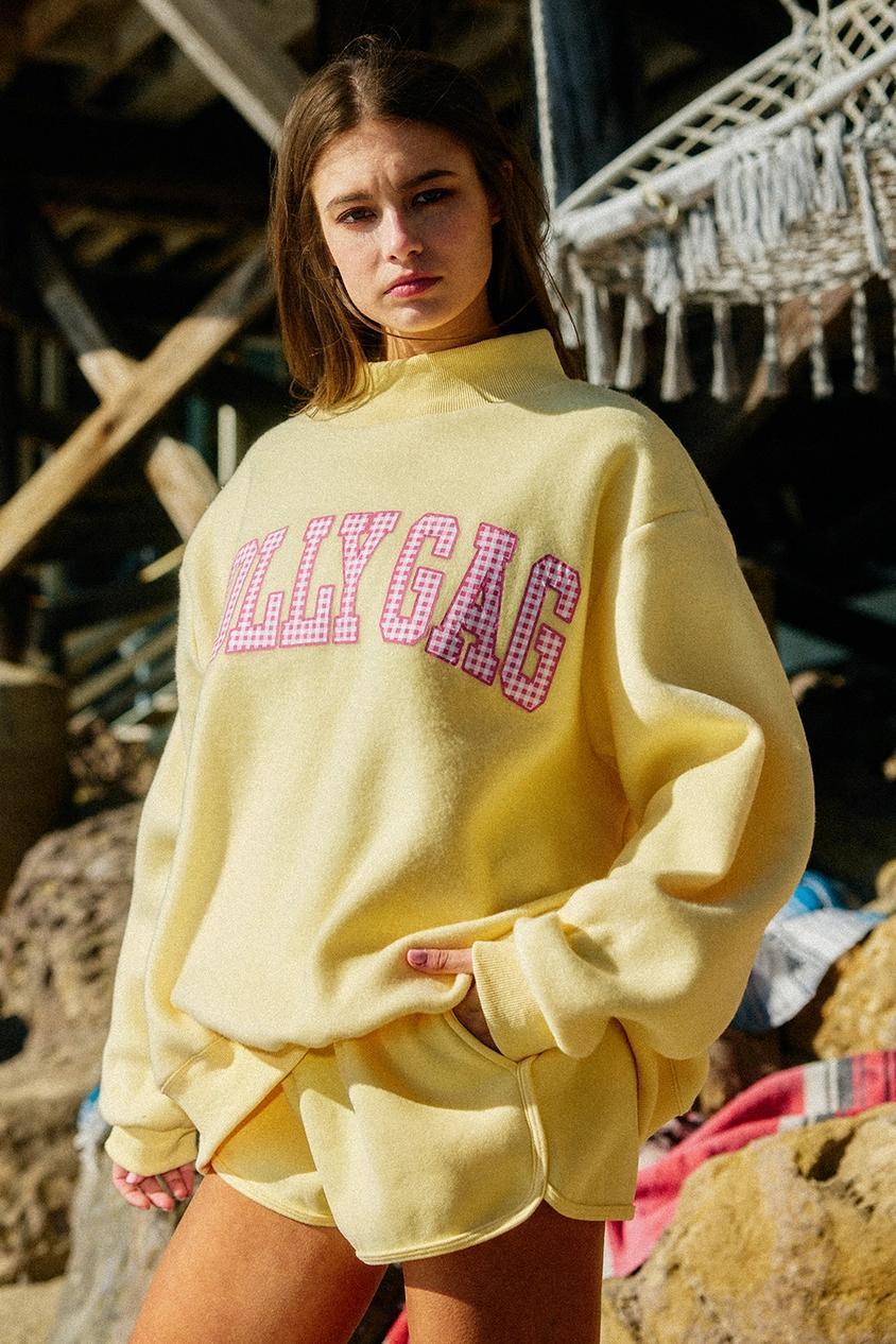 "Dilly Dally & Lolly Gag" Reversible Mock Neck Sweatshirt