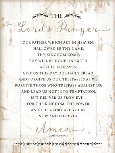 The Lords Prayer 12x18 Frame