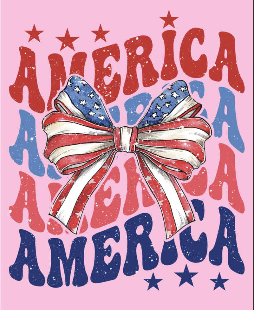 America Bow Tee