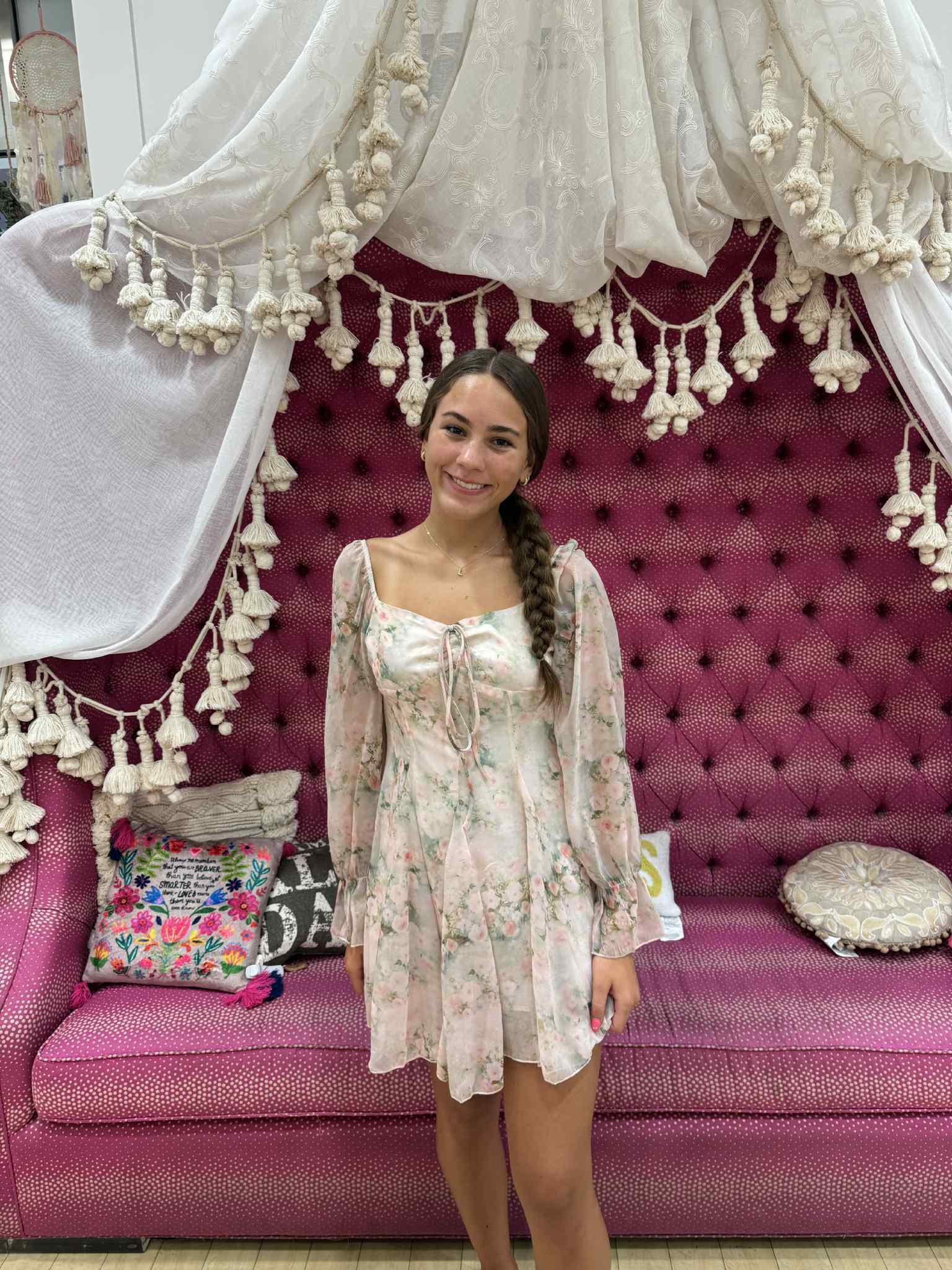 Garden Party Floral Shimmer Dress