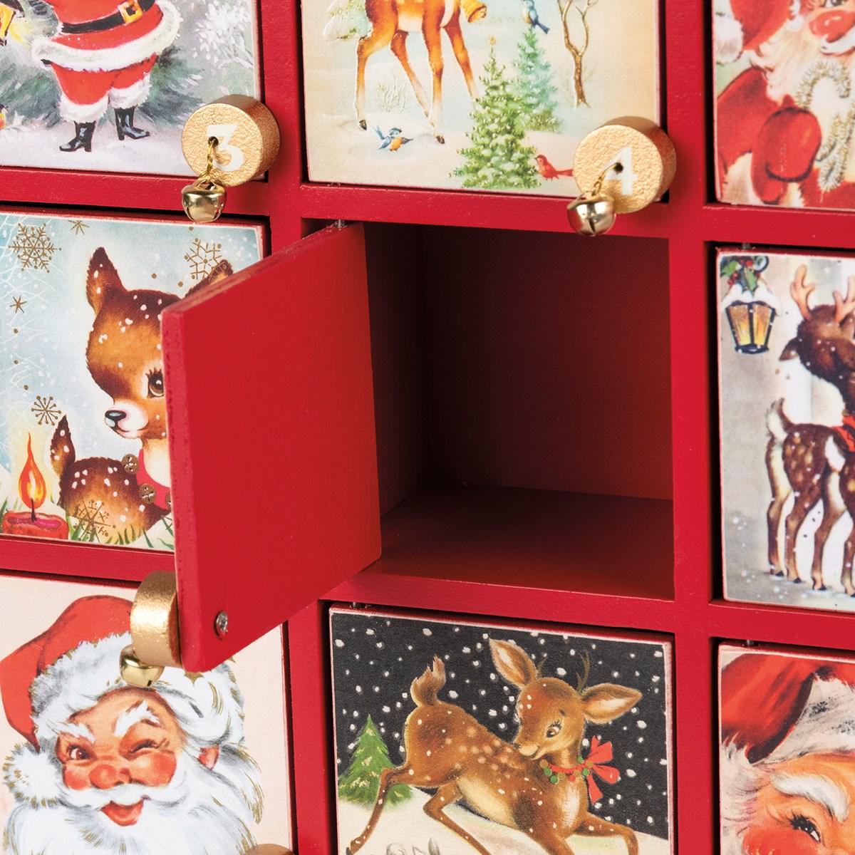 Retro Santa Claus Countdown Box