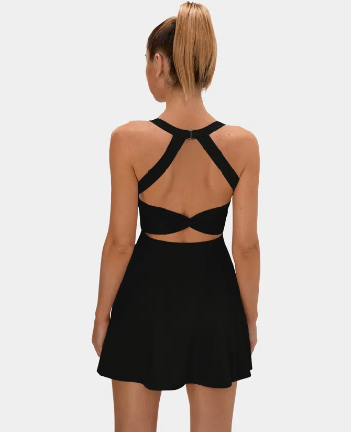 Halara Black Twist Dress