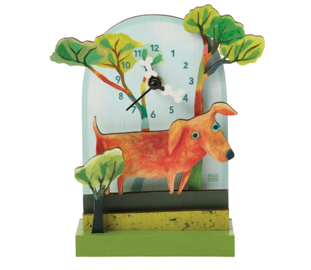 Allen Designs Forest Friend Wood Desk Clock