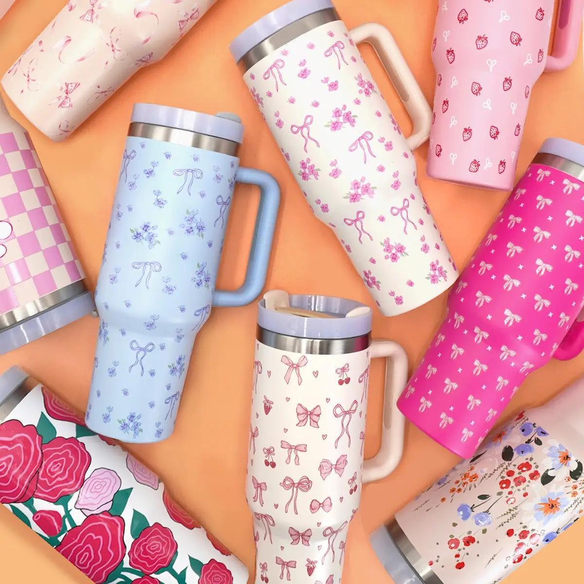 Bow Ditsy 40oz Stainless Steel Tumbler