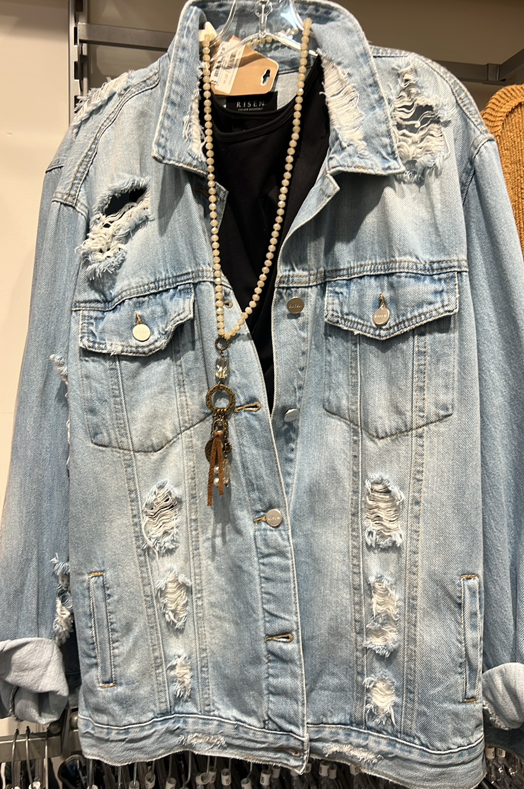 Light Heavy Distress Jacket