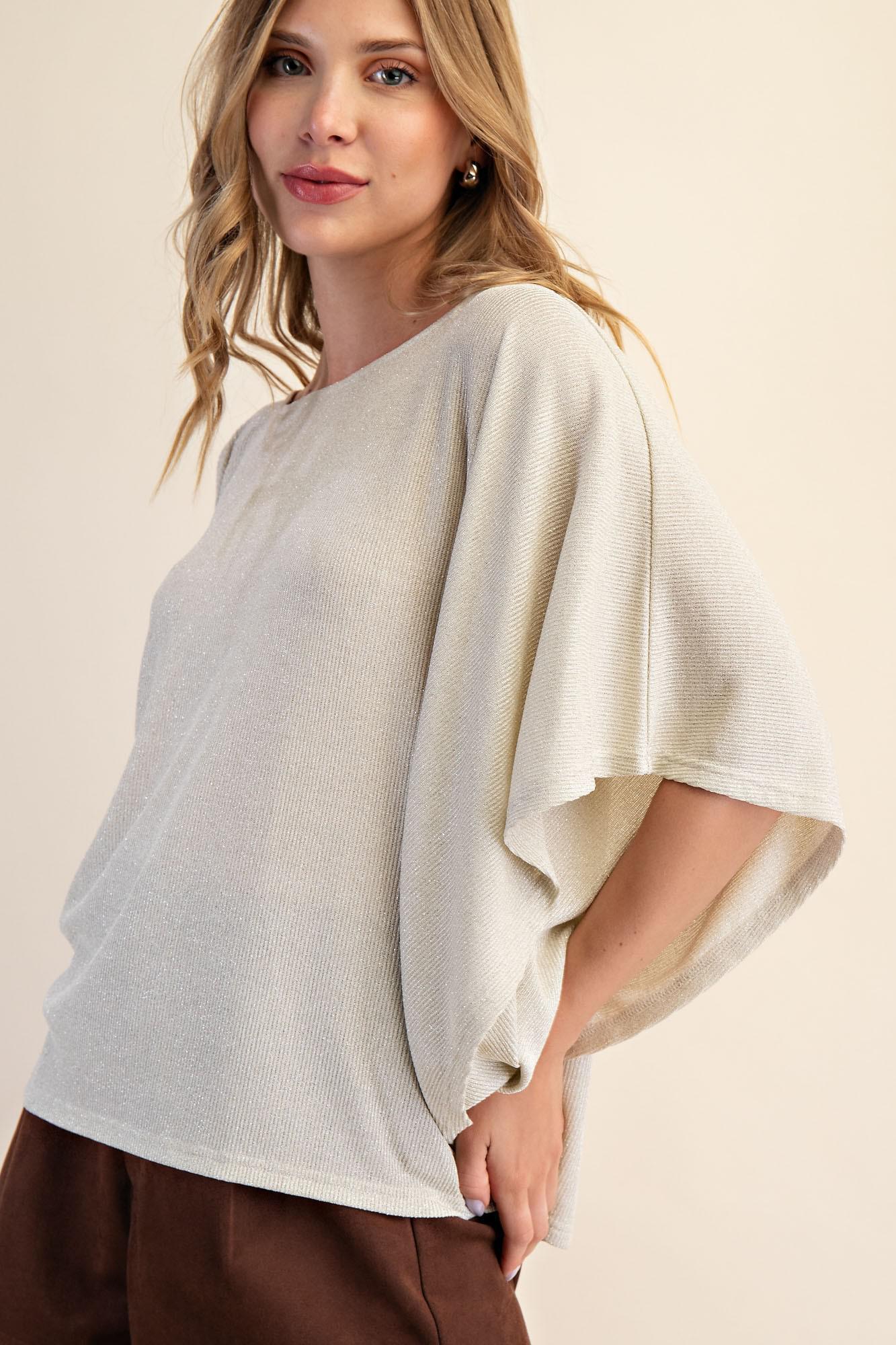 Kimono Sleeve Knit Top