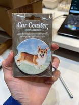 Welsh Corgi Sitting Car Coaster