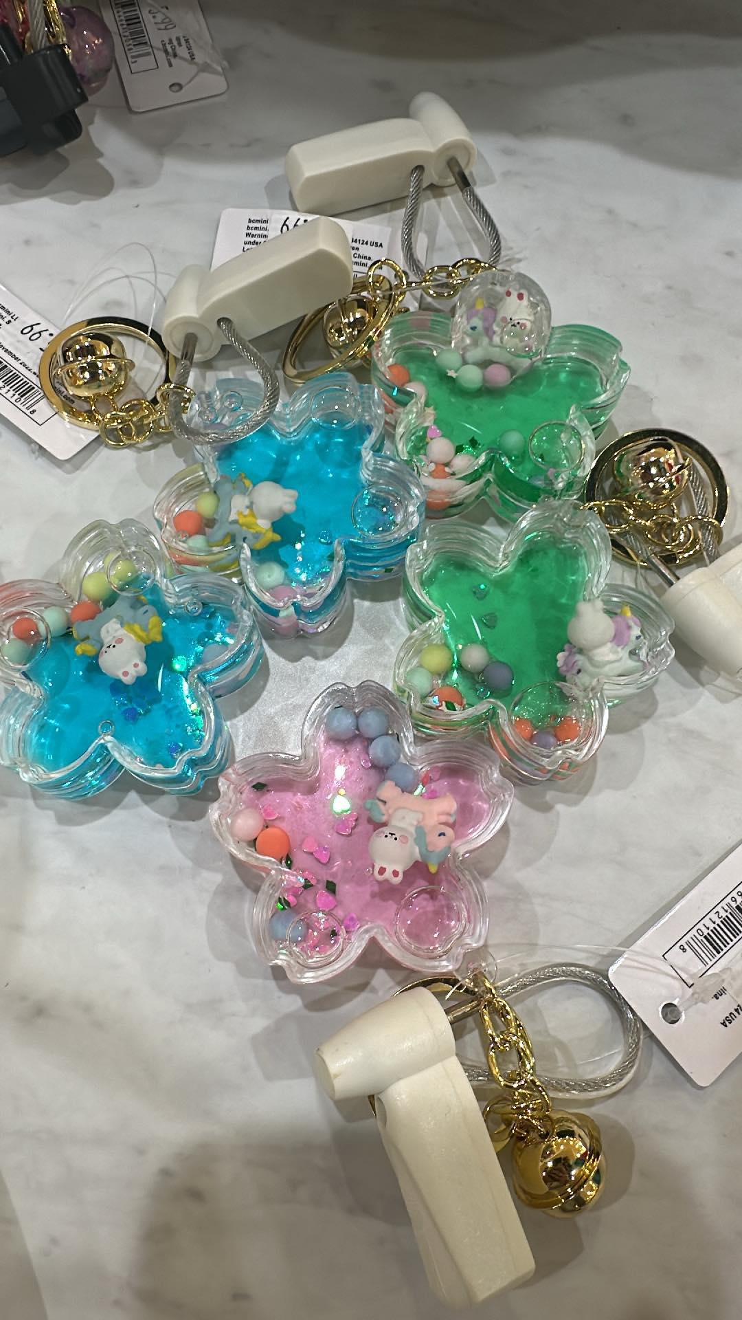 Flower Animal Floaty Keychain