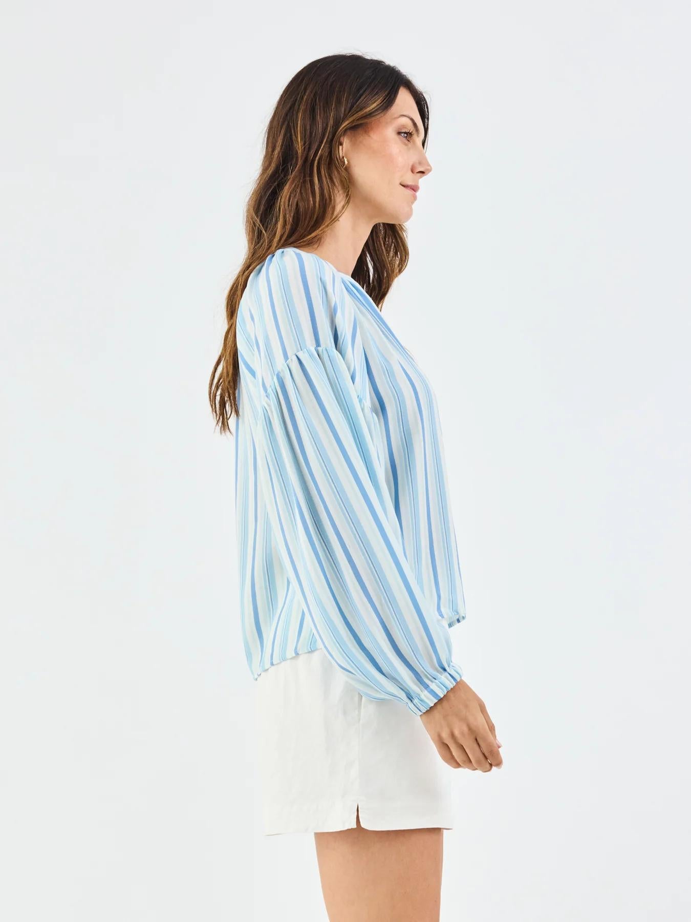 Scarlette Top | Harbor Lines Blue