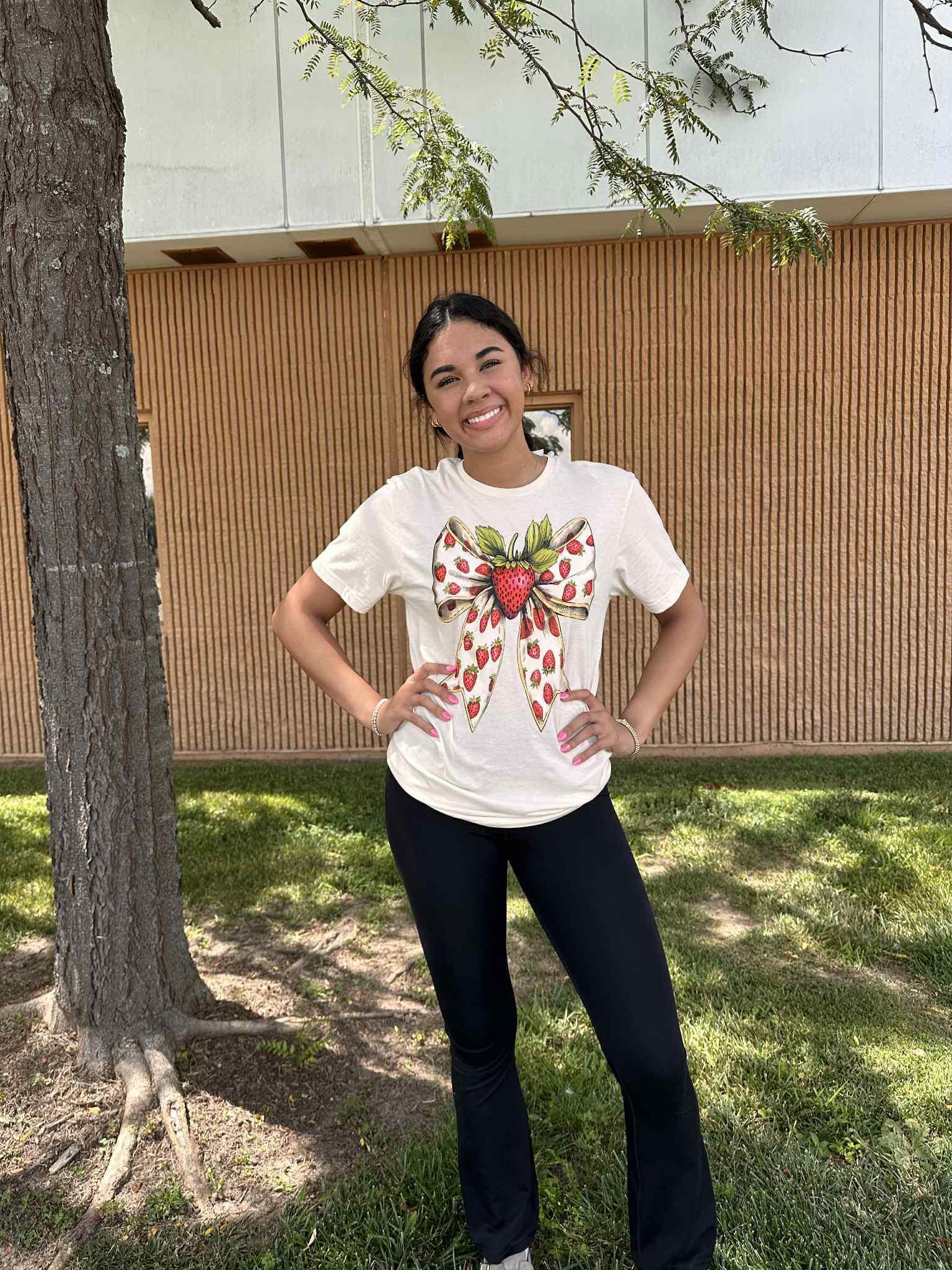 Strawberry Bow Tee