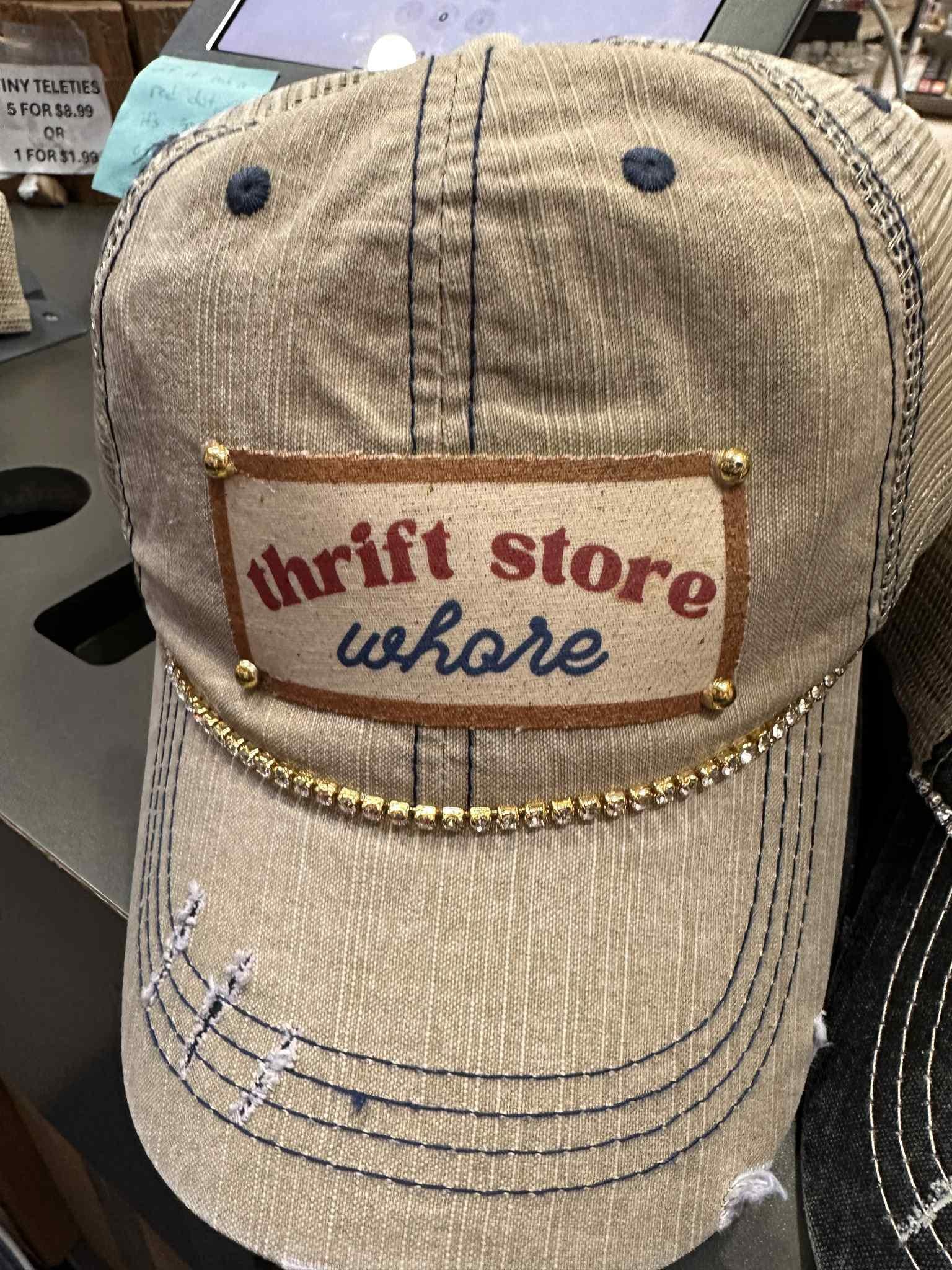 Thrift Store Whore Bling Hat