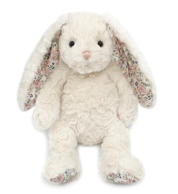 Faith Cream Floral Bunny Plush Toy