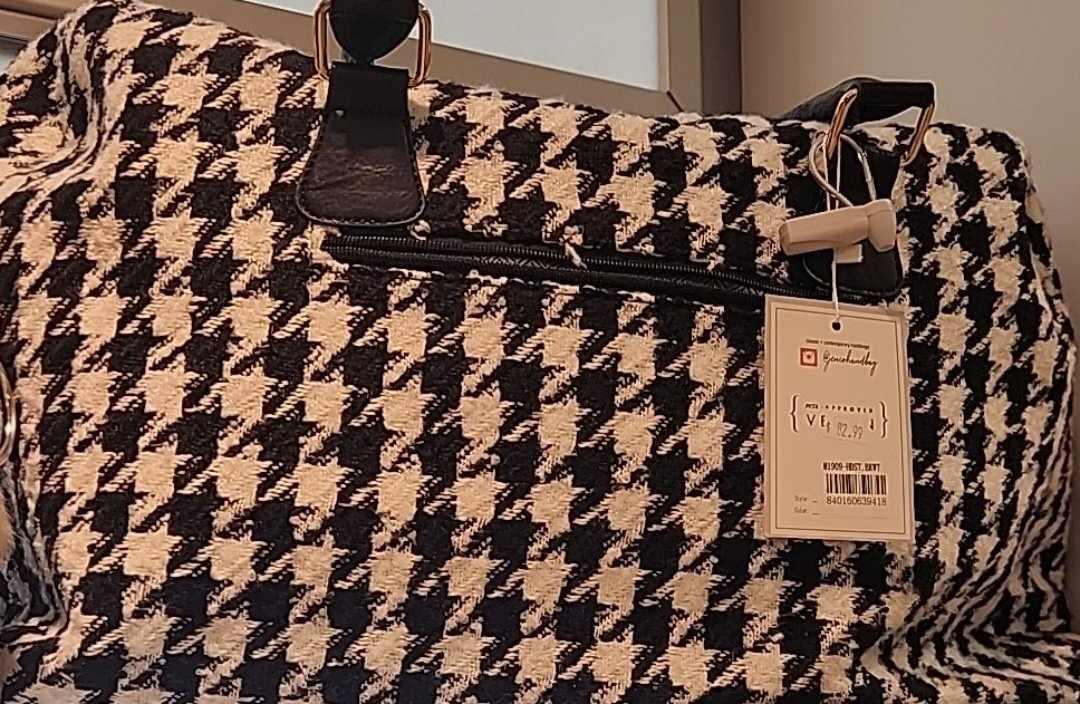 Florence Black & White Duffle