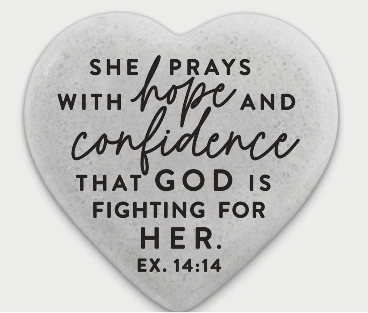 Heart Stone Prays With Hope