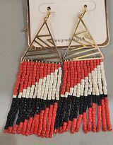 Triangle Drop Bead Earrings