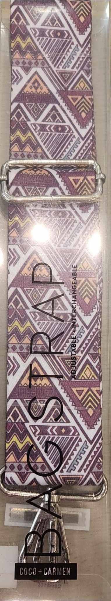 Purple Geometric Bag Strap