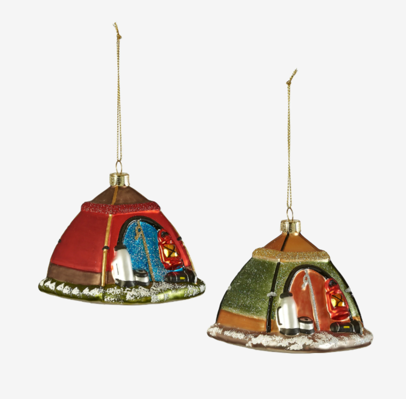 Tent Glass Ornament