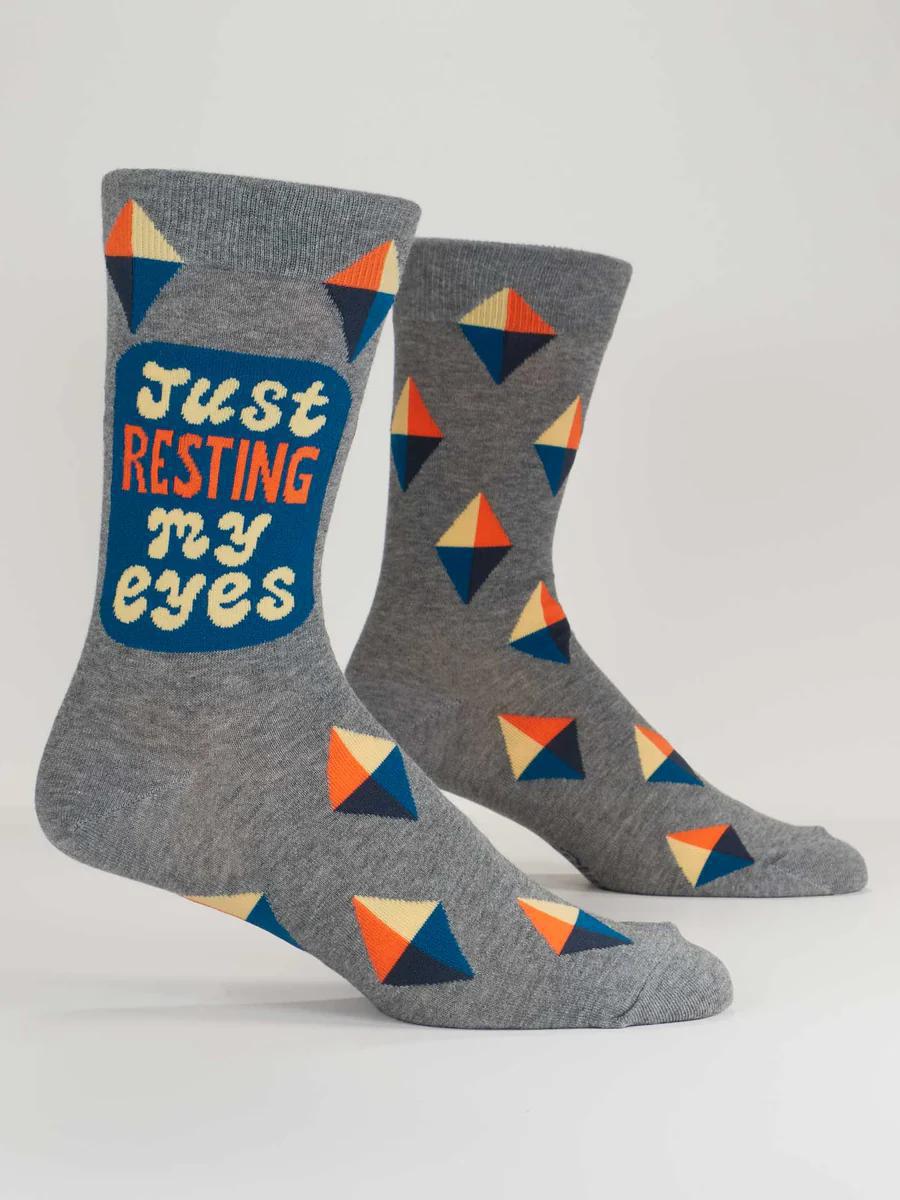 Just Resting My Eyes Men's Crew Socks