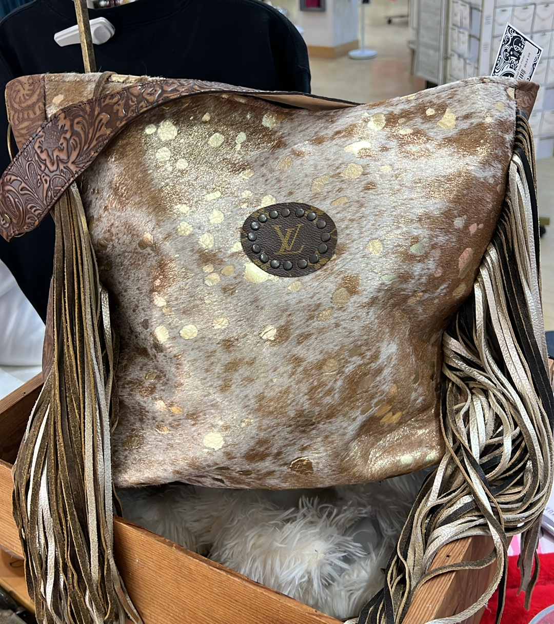 Rosie LV Fringe Tote Purse