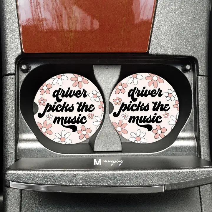 Driver Picks The Music Car Coaster