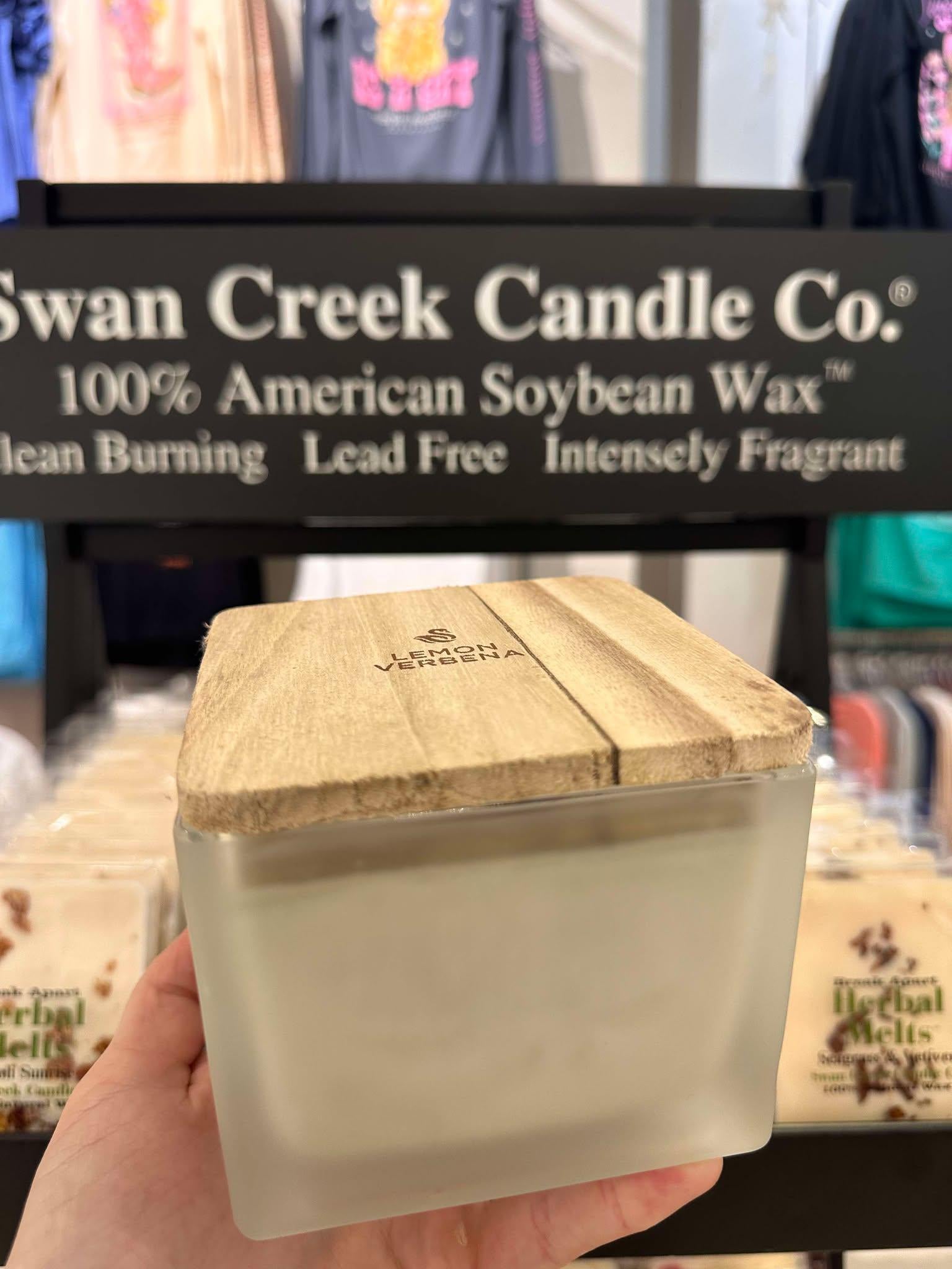 Swan Creek Square Frosted 14oz. Candle