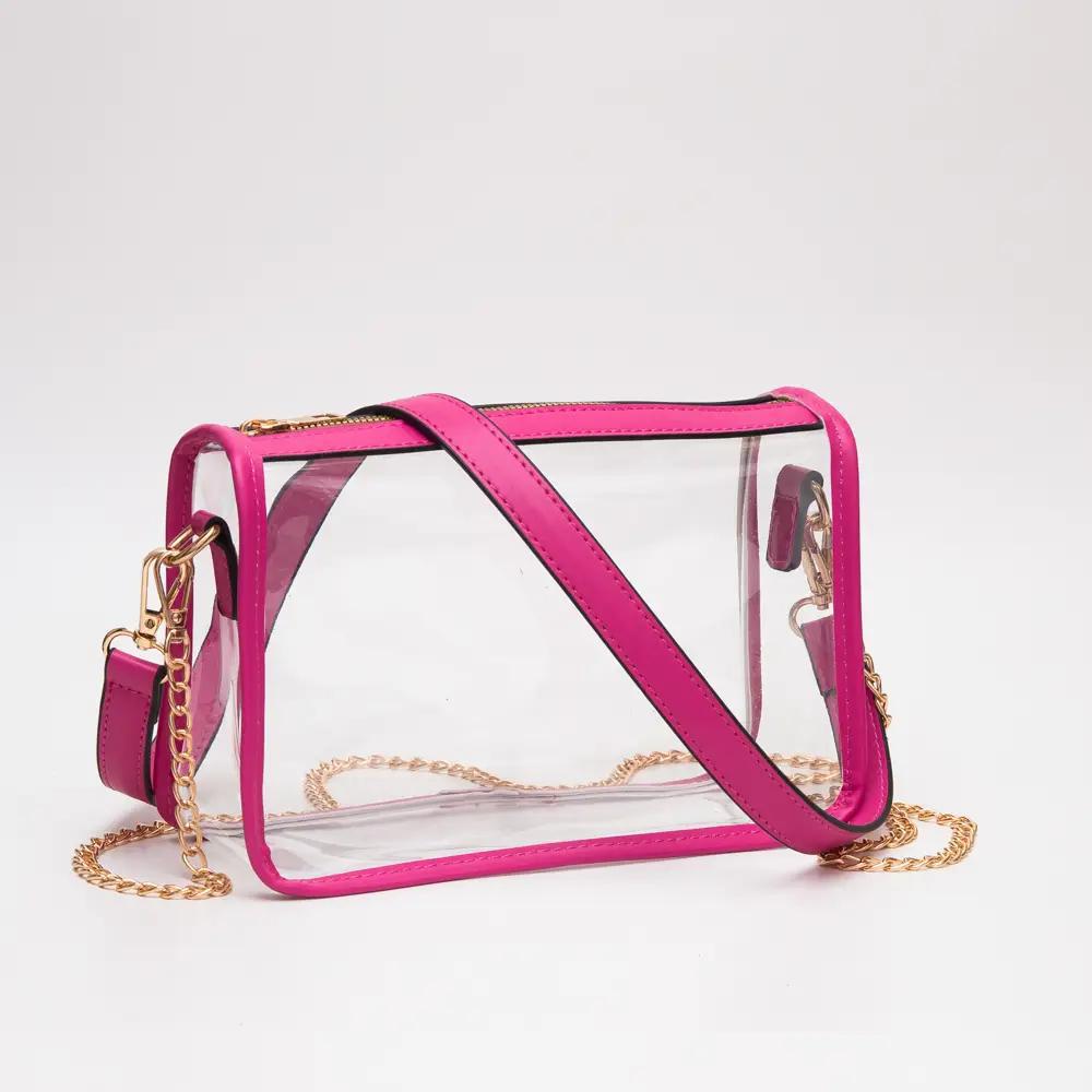Fuchsia Clear Bag