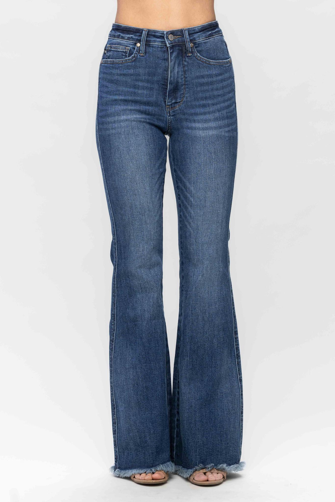 Judy Blue Fray Hem Flares