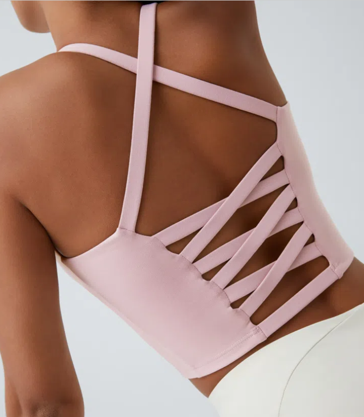 Crisscross Peachskin Tank