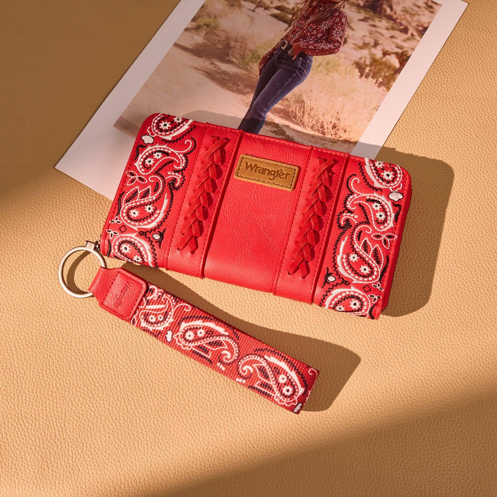 Wrangler Bandana Paisley Print Wallet