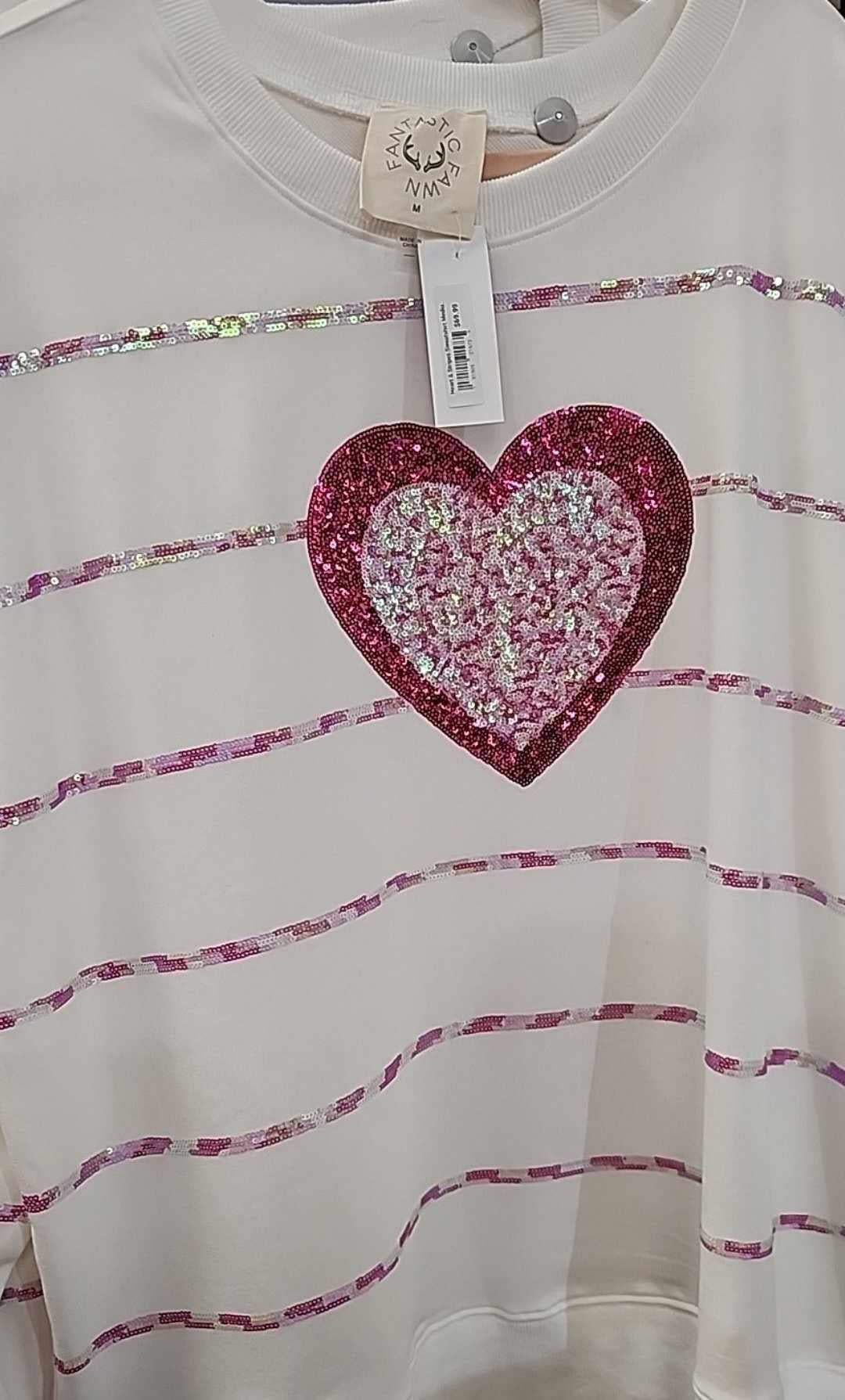 Heart & Stripes Sweatshirt