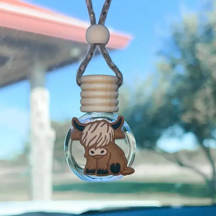 Brown Highland Cow Car Diffuser