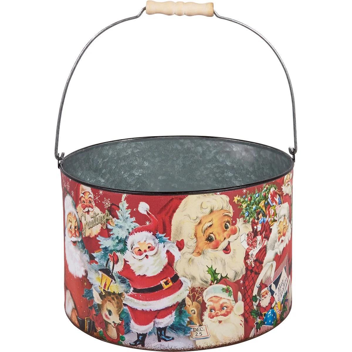 Retro Santa Bucket Set