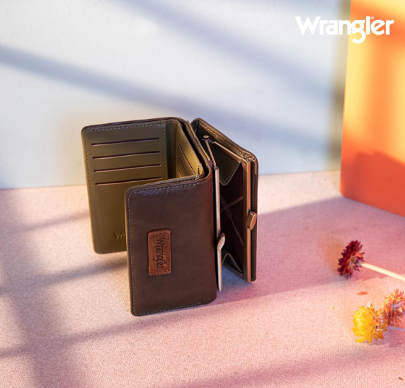 Wrangler Leather Trifold Wallet