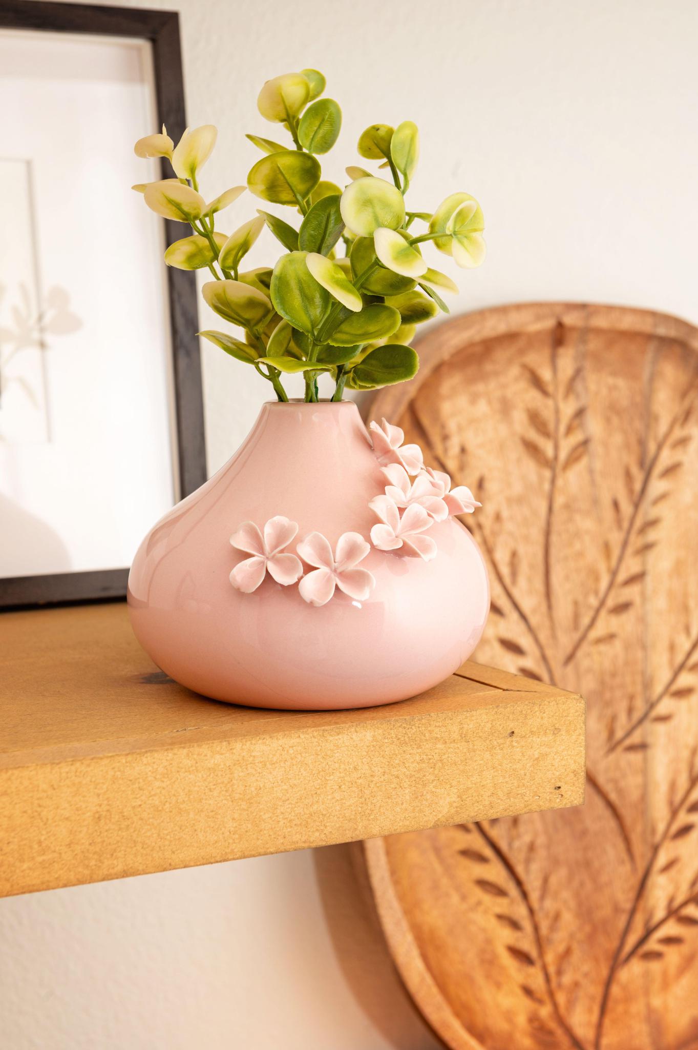 Amelia Pink Flower Vase